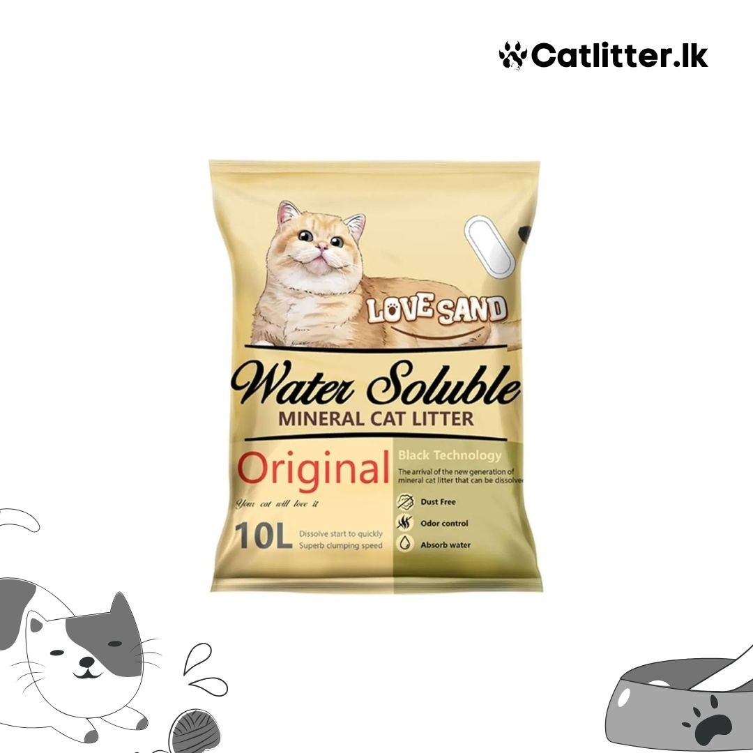 Emily Love Sand Water Soluble Cat Litter (Flushable) Lemon 10L - 8Kg