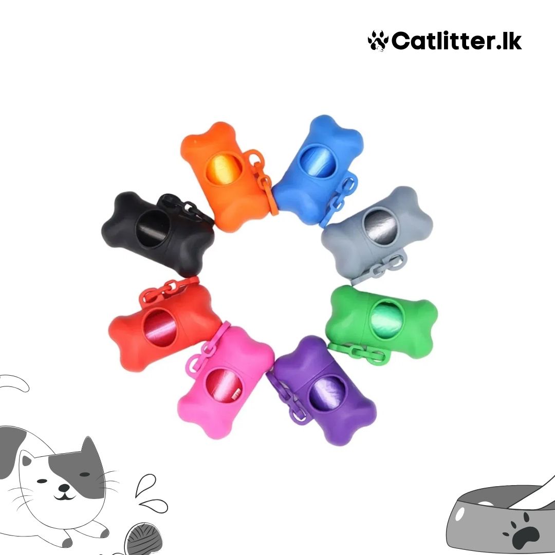 Waste Bag Holder Plastic Garbage Bag Dispenser Carrier Case Dog