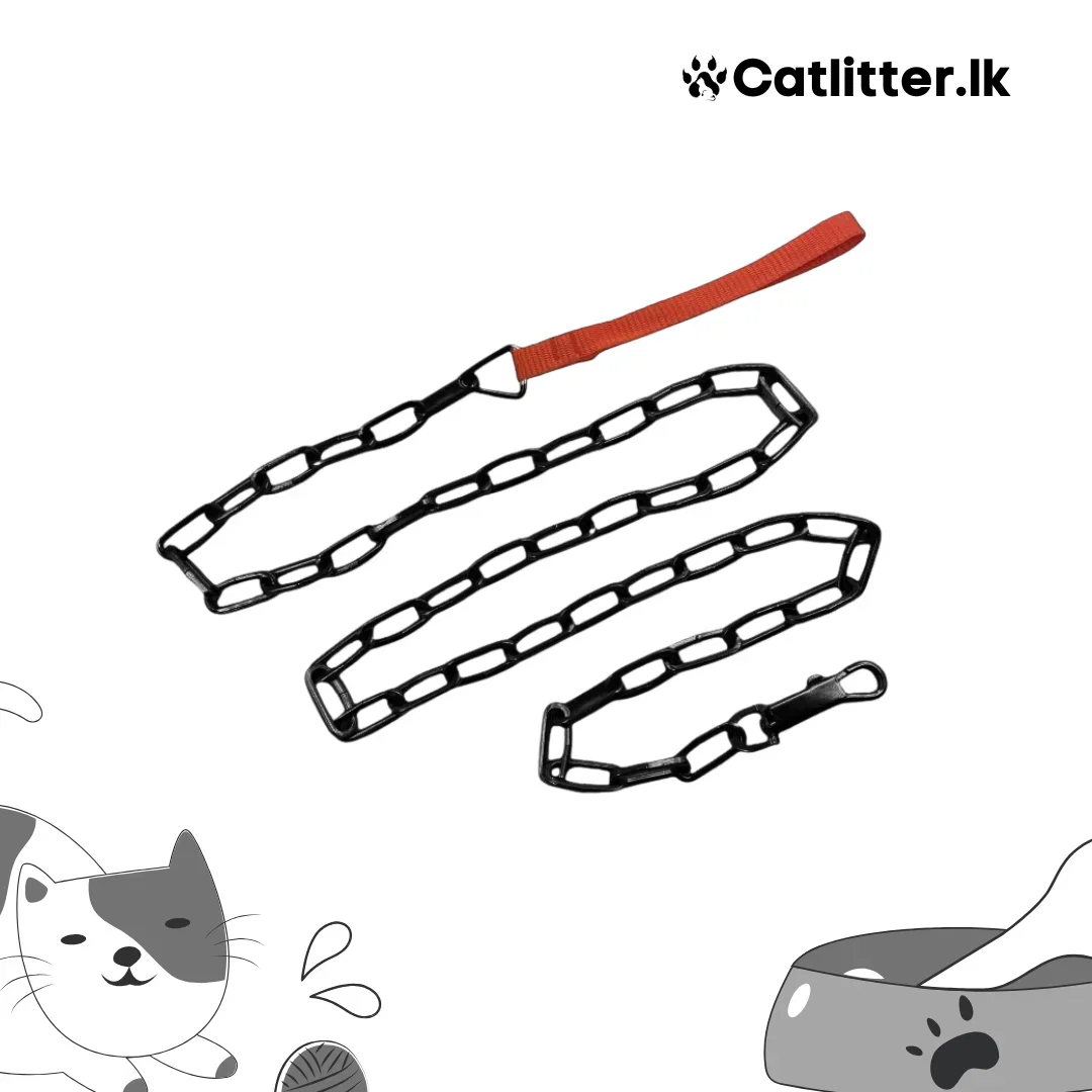 Black Chain Leash For Dogs