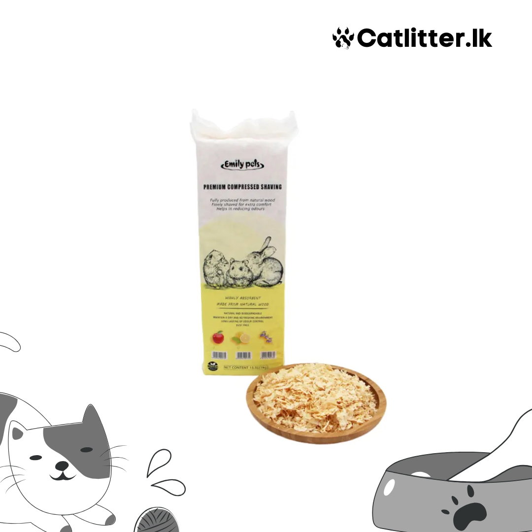 Emily Pets Premium Hamster Wood Flakes Small Pets Natural Bedding (1kg)