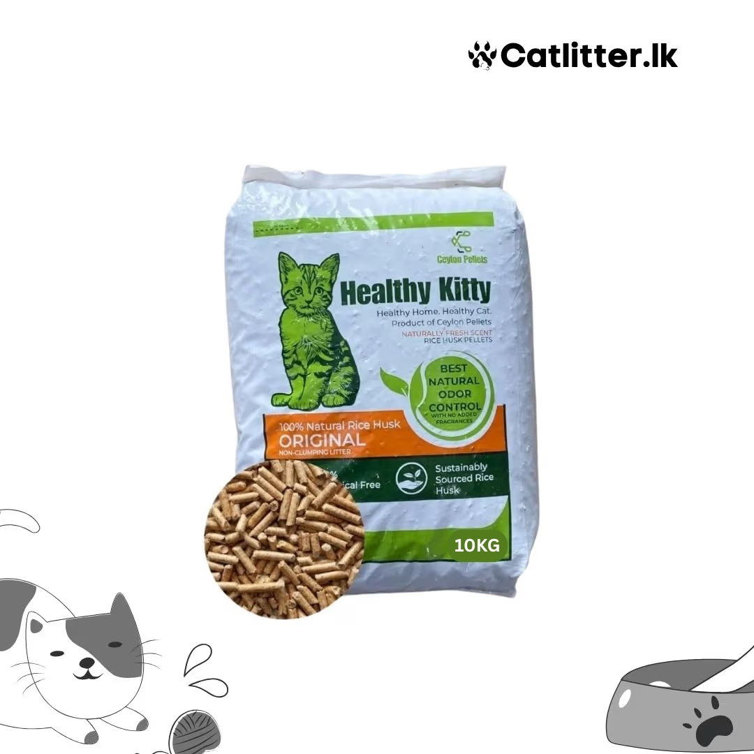 Healthy Kitty Rice Husk Cat-Litter 10Kg