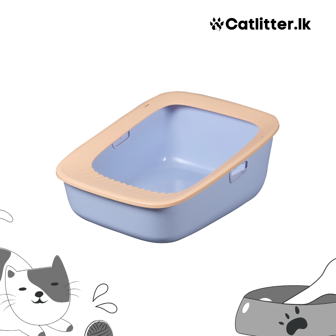 High Border & Splash Proof Cat Litter Box