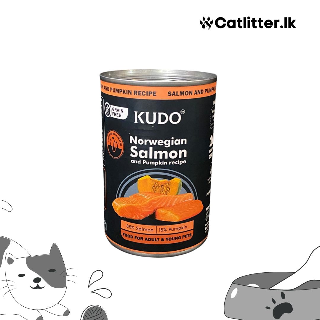 KUDO Wet Food For Cats & Dogs - Salmon & Pumpkin 400g