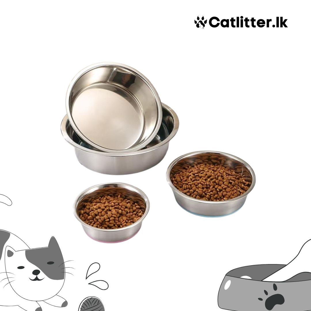 Nonslip Stainless Steel Bowl For pets