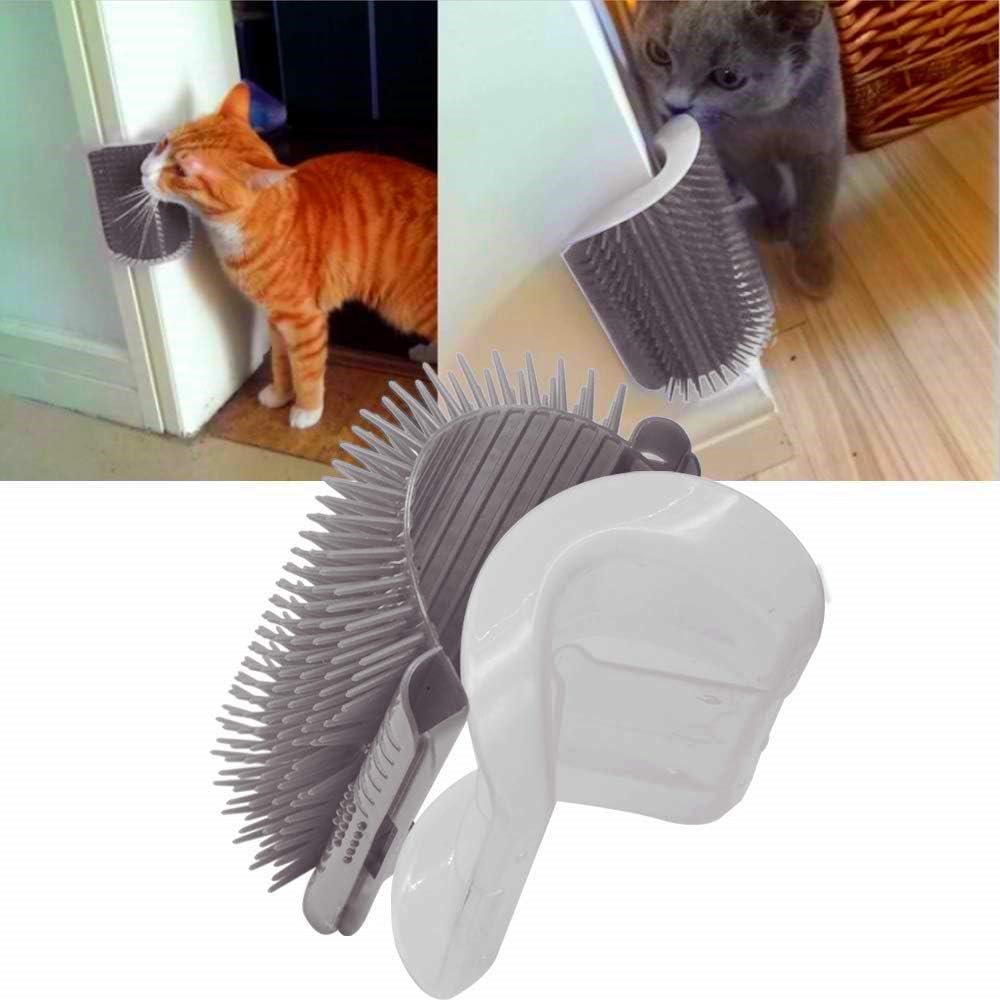Cat Self Groomer with Catnip Pouch