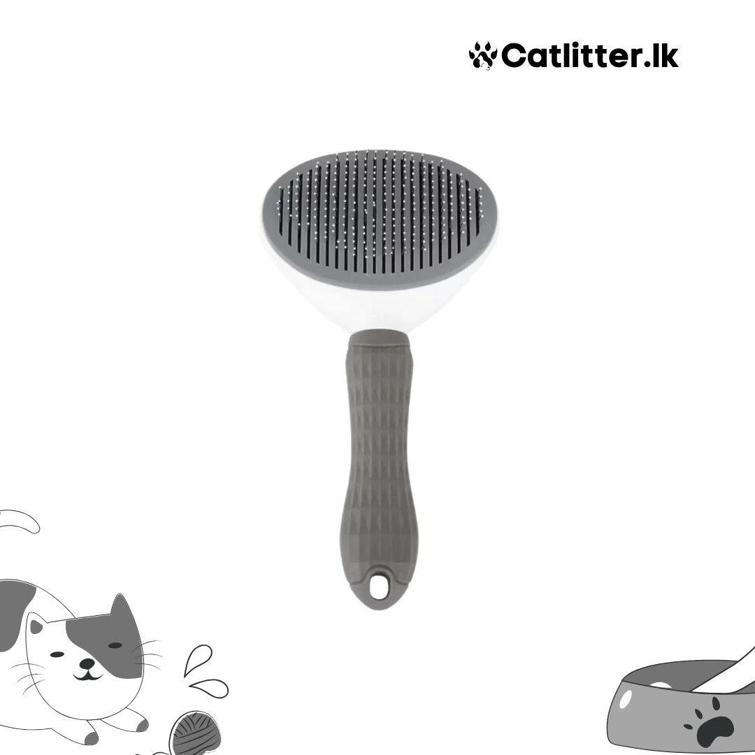 Clean Pet Self Cleaning Slicker Brush (Fine Toothed)
