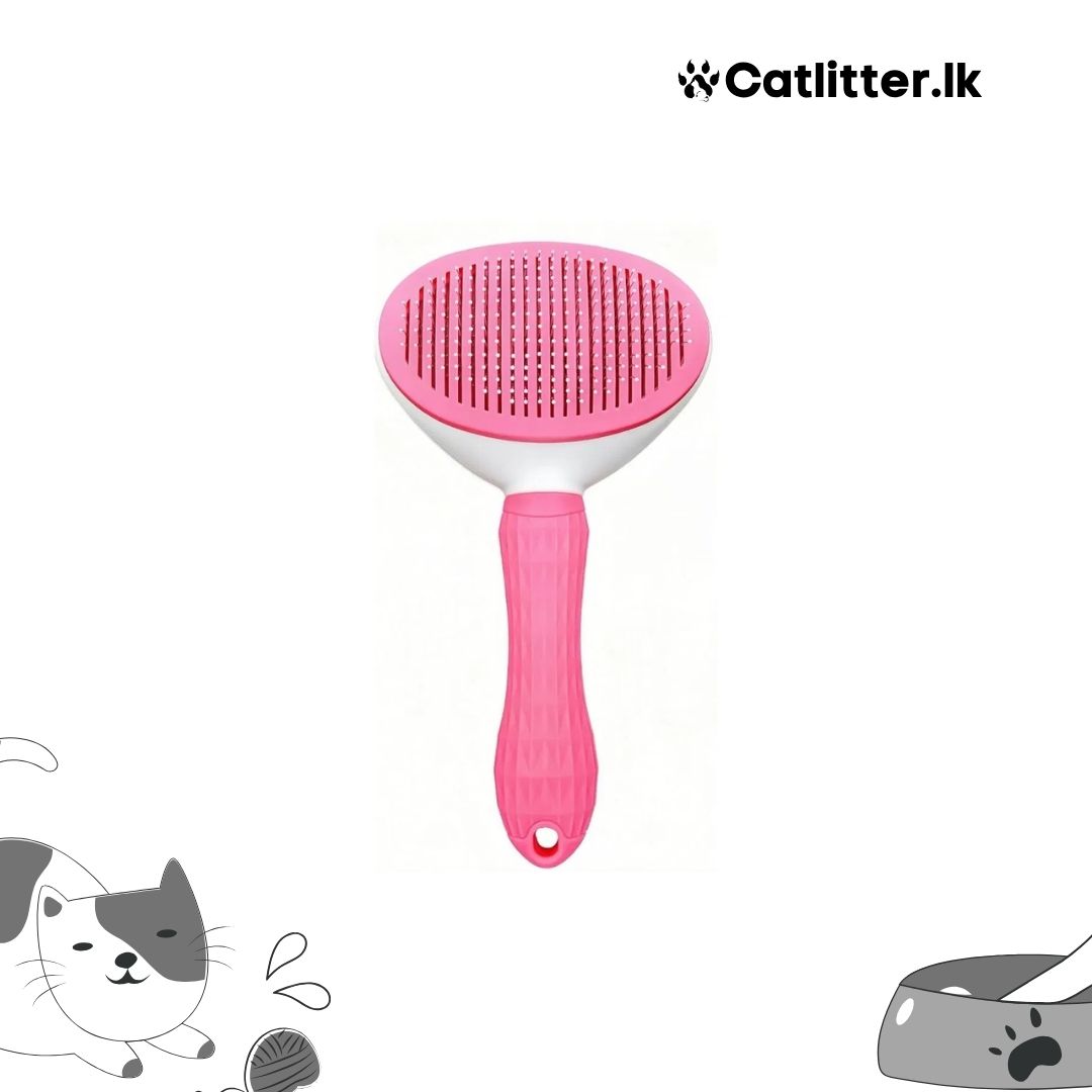 Clean Pet Self Cleaning Slicker Brush (Fine Toothed)