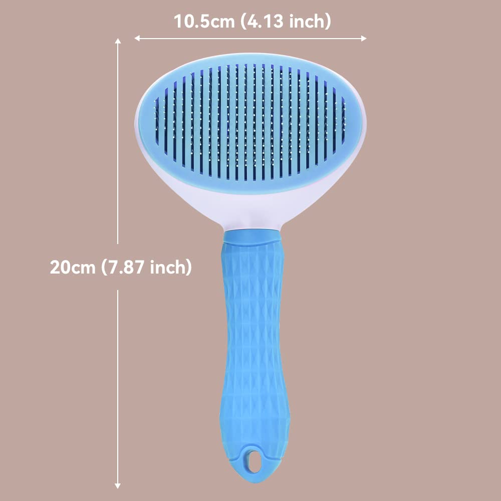 Clean Pet Self Cleaning Slicker Brush (Fine Toothed)