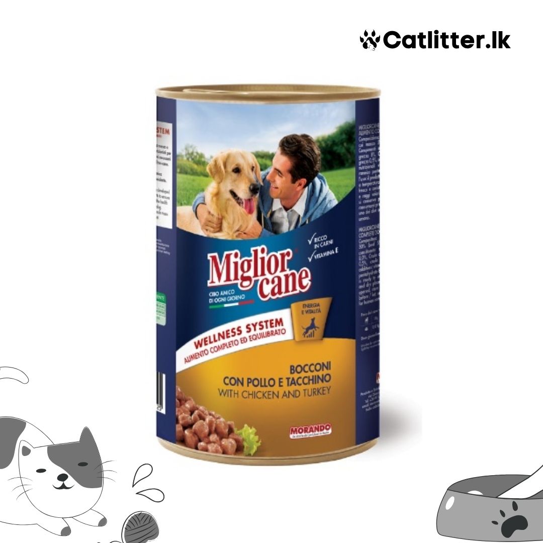 Morando Miglior Cane Chunk Dog Wet Food Tin 1250g