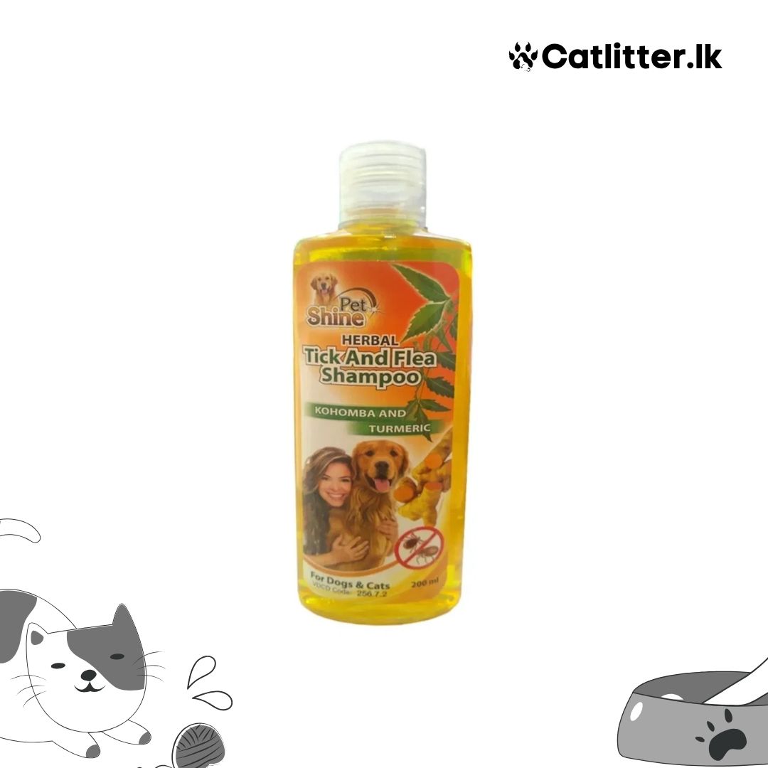 Pet Shine Herbal Tick & Flea Shampoo for Dogs