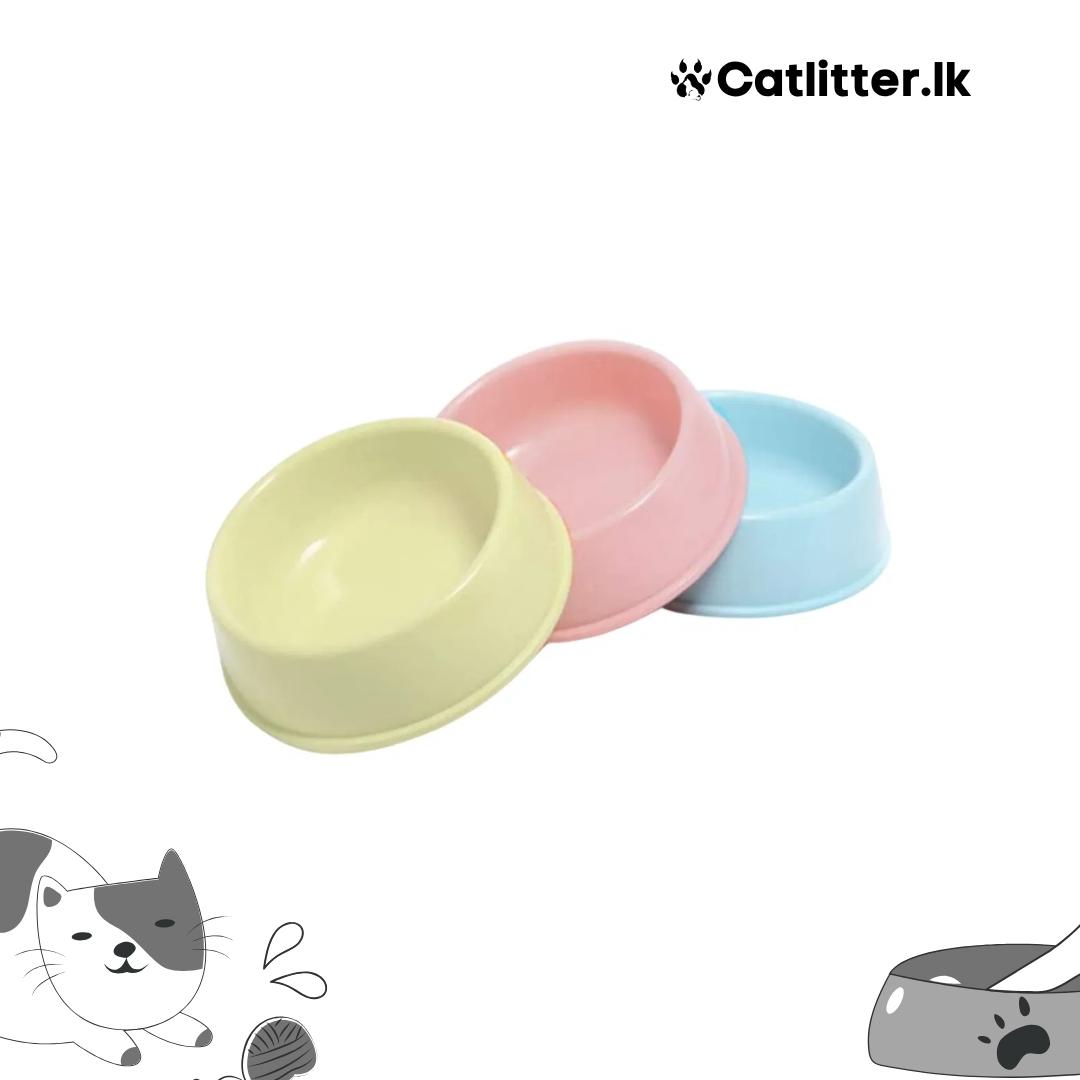 Plastic Food Bowl for Cats & Dogs