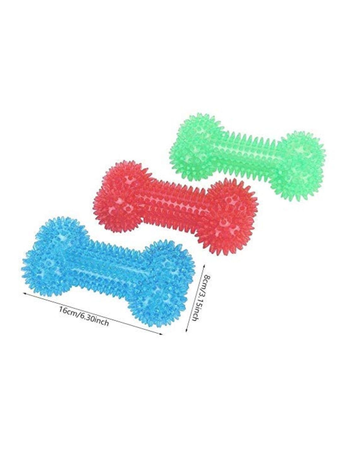 Rubber Bone Toy With Light
