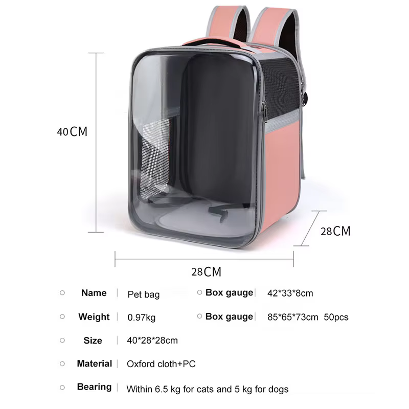 Box Shape Backpack for Pets