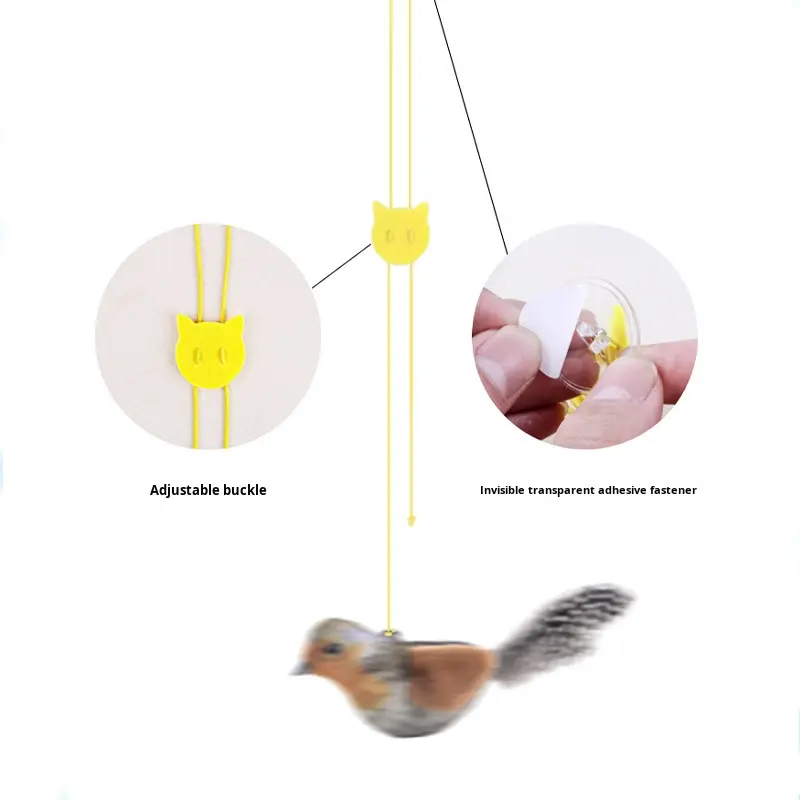 Cat Toys with Bird Sounds Flapping Cat Toy