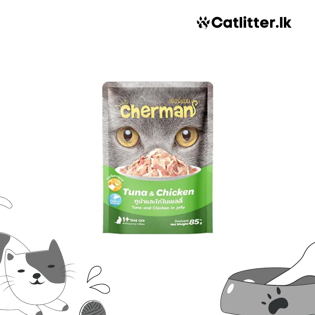 Cherman Wet Food Pouches for Adult Cats 85g