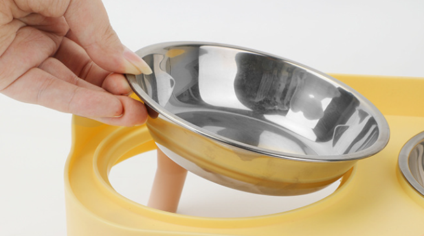 Elevated Food And Water Stainless Steel Bowls For Cats & dogs