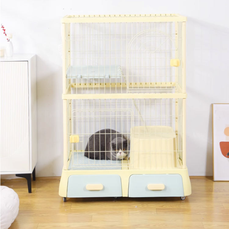 Extra large cat cage with 2 layer