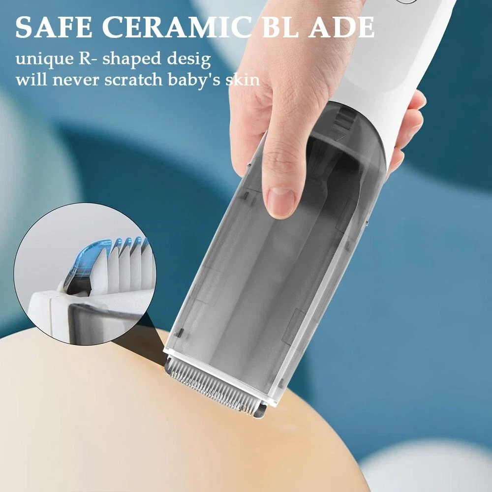 Hair Clipper Silent Vacuum Hair Trimmer for Pets