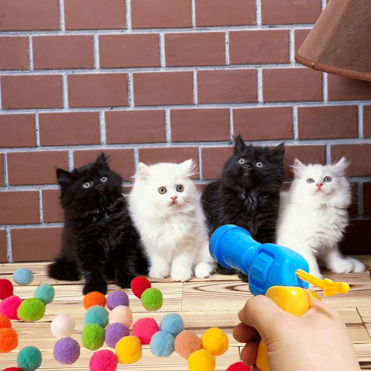 Interactive Gun Toy For Cats 30 Balls