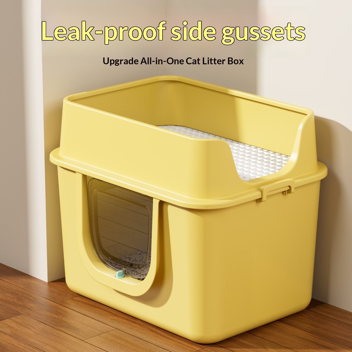 Large Fully Enclosed Cat Litter Box