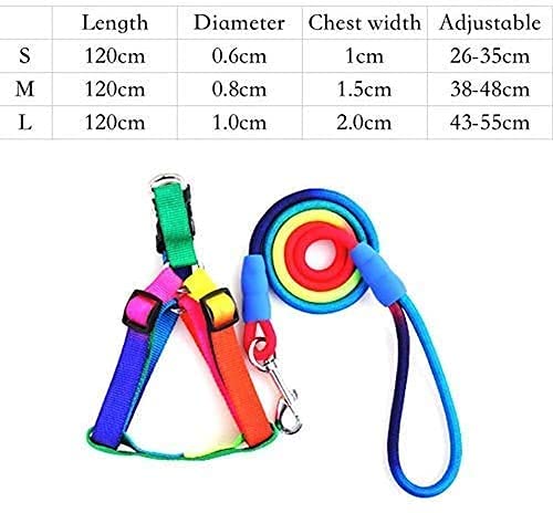 Multi colour Leash with Harness For Pets