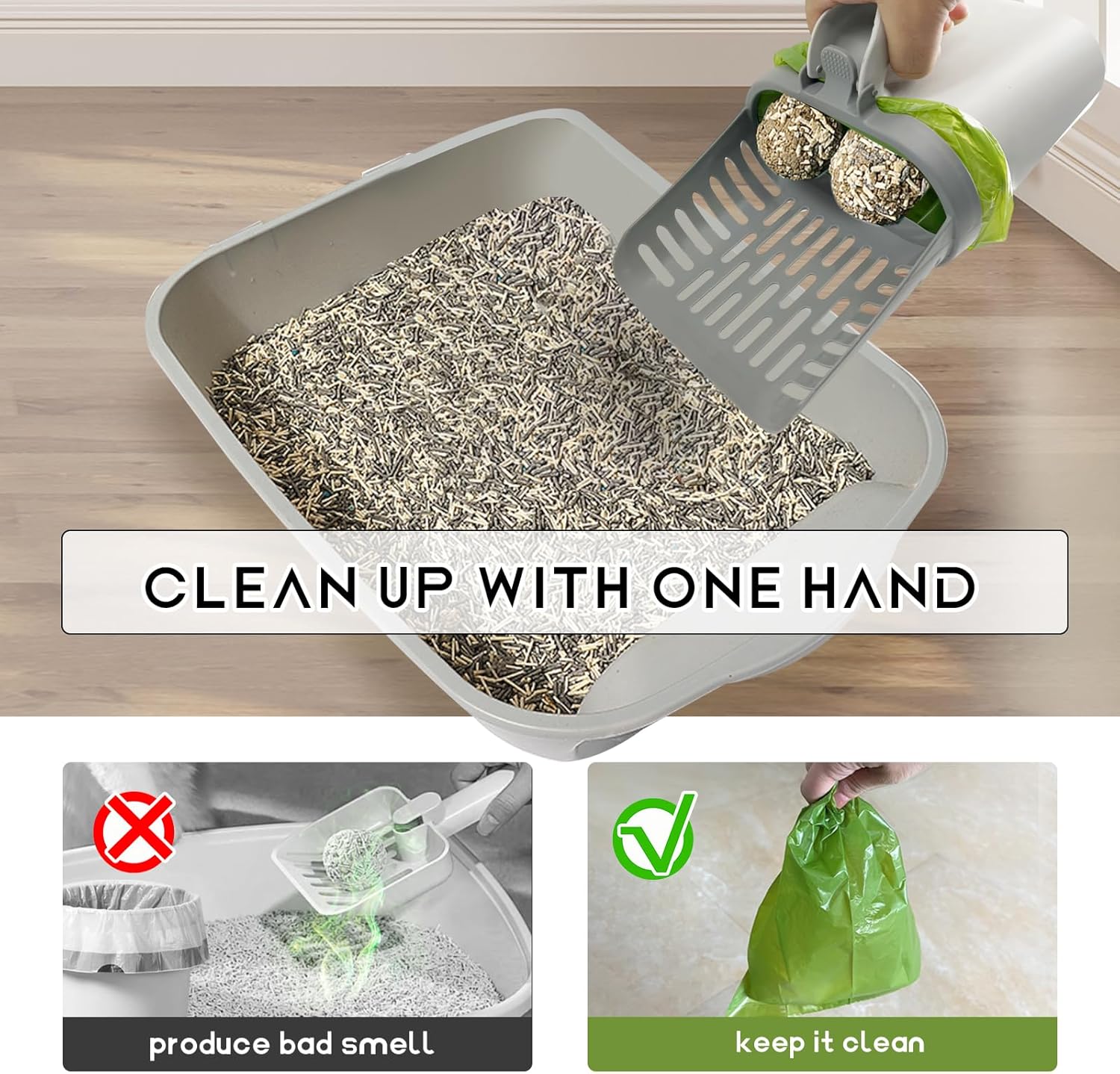 Widen Cat Litter Scoop With Refill Bag
